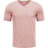 imageCOOFANDY Mens T Shirts Short Sleeve Classic V Neck TShirt Casual Summer Basic Tee ShirtPink