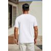 imageCOOFANDY Mens T Shirts Short Sleeve Classic V Neck TShirt Casual Summer Basic Tee ShirtWhite