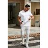 imageCOOFANDY Mens T Shirts Short Sleeve Classic V Neck TShirt Casual Summer Basic Tee ShirtWhite