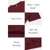imageCOOFANDY Mens T Shirts Short Sleeve Classic V Neck TShirt Casual Summer Basic Tee ShirtWine Red