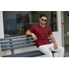 imageCOOFANDY Mens T Shirts Short Sleeve Classic V Neck TShirt Casual Summer Basic Tee ShirtWine Red