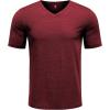 imageCOOFANDY Mens T Shirts Short Sleeve Classic V Neck TShirt Casual Summer Basic Tee ShirtWine Red