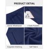 imageCOOFANDY Mens Casual Cotton Pants Elastic Waist Drawstring Linen Beach Summer Pants Lightweight Yoga TrousersNavy Blue