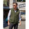 imageCOOFANDY Mens Casual Outerwear Vests Padded Sleeveless Jacket Winter Outdoor Warm with PocketsArmy Green