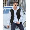 imageCOOFANDY Mens Casual Outerwear Vests Padded Sleeveless Jacket Winter Outdoor Warm with PocketsBlack
