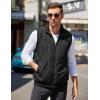 imageCOOFANDY Mens Casual Outerwear Vests Padded Sleeveless Jacket Winter Outdoor Warm with PocketsBlack