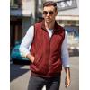 imageCOOFANDY Mens Casual Outerwear Vests Padded Sleeveless Jacket Winter Outdoor Warm with PocketsDark Red