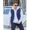 imageCOOFANDY Mens Casual Outerwear Vests Padded Sleeveless Jacket Winter Outdoor Warm with PocketsNavy Blue