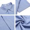 imageCOOFANDY Mens Casual Short Sleeve Button Down Shirts Summer Vacation Shirt Lightweight Textured ShirtsLight Blue