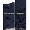 imageCOOFANDY Mens Quarter Zip Pullover Quilted Pullover Casual Knit Long Sleeve Mock Neck Sweater PoloDark Navy Blue