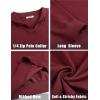 imageCOOFANDY Mens Quarter Zip Pullover Quilted Pullover Casual Knit Long Sleeve Mock Neck Sweater PoloWine Red
