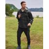 imageCOOFANDY Mens Rain Jacket Waterproof Lightweight Packable Raincoat Pullover Windbreaker With Hood For Hiking RunningBlack