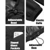imageCOOFANDY Mens Rain Jacket Waterproof Lightweight Packable Raincoat Pullover Windbreaker With Hood For Hiking RunningBlack