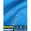 imageCOOFANDY Mens Rain Jacket Waterproof Lightweight Packable Raincoat Pullover Windbreaker With Hood For Hiking RunningBlue