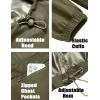 imageCOOFANDY Mens Rain Jacket Waterproof Lightweight Packable Raincoat Pullover Windbreaker With Hood For Hiking RunningDeep Green