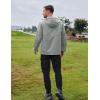 imageCOOFANDY Mens Rain Jacket Waterproof Lightweight Packable Raincoat Pullover Windbreaker With Hood For Hiking RunningLight Grey