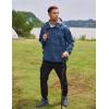 imageCOOFANDY Mens Rain Jacket Waterproof Lightweight Packable Raincoat Pullover Windbreaker With Hood For Hiking RunningNavy Blue