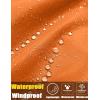 imageCOOFANDY Mens Rain Jacket Waterproof Lightweight Packable Raincoat Pullover Windbreaker With Hood For Hiking RunningOrange