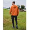 imageCOOFANDY Mens Rain Jacket Waterproof Lightweight Packable Raincoat Pullover Windbreaker With Hood For Hiking RunningOrange