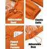 imageCOOFANDY Mens Rain Jacket Waterproof Lightweight Packable Raincoat Pullover Windbreaker With Hood For Hiking RunningOrange