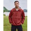 imageCOOFANDY Mens Rain Jacket Waterproof Lightweight Packable Raincoat Pullover Windbreaker With Hood For Hiking RunningWine Red