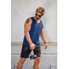 imageCOOFANDY Mens Workout Tank Top V Neck Gym Sleeveless Muscle T Shirts Textured Casual Tank Tops SummerBlackDark Grey 2 Pcs