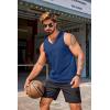 imageCOOFANDY Mens Workout Tank Top V Neck Gym Sleeveless Muscle T Shirts Textured Casual Tank Tops SummerBlackDark GreyNavy Blue3 Pcs
