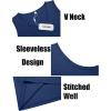 imageCOOFANDY Mens Workout Tank Top V Neck Gym Sleeveless Muscle T Shirts Textured Casual Tank Tops SummerBlackDark GreyNavy Blue3 Pcs