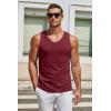 imageCOOFANDY Mens Workout Tank Top V Neck Gym Sleeveless Muscle T Shirts Textured Casual Tank Tops SummerBlackDark GreyRed3 Pcs