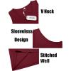 imageCOOFANDY Mens Workout Tank Top V Neck Gym Sleeveless Muscle T Shirts Textured Casual Tank Tops SummerBlackRed 2 Pcs