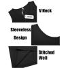 imageCOOFANDY Mens Workout Tank Top V Neck Gym Sleeveless Muscle T Shirts Textured Casual Tank Tops SummerBlackWhite 2 Pcs