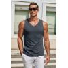 imageCOOFANDY Mens Workout Tank Top V Neck Gym Sleeveless Muscle T Shirts Textured Casual Tank Tops SummerBlackWhiteDark Grey3 Pcs