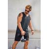 imageCOOFANDY Mens Workout Tank Top V Neck Gym Sleeveless Muscle T Shirts Textured Casual Tank Tops SummerBlackWhiteDark Grey3 Pcs
