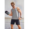 imageCOOFANDY Mens Workout Tank Top V Neck Gym Sleeveless Muscle T Shirts Textured Casual Tank Tops SummerBlackWhiteLight Grey3 Pcs