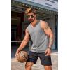 imageCOOFANDY Mens Workout Tank Top V Neck Gym Sleeveless Muscle T Shirts Textured Casual Tank Tops SummerBlackWhiteLight Grey3 Pcs