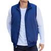 imageCOOFANDY Mens Casual Outerwear Vests Padded Sleeveless Jacket Winter Outdoor Warm with PocketsNavy Blue