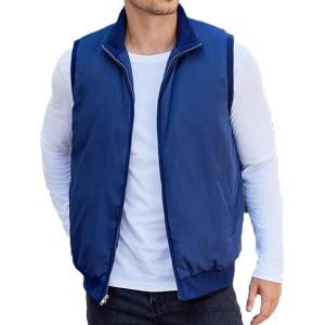 imageCOOFANDY Mens Casual Outerwear Vests Padded Sleeveless Jacket Winter Outdoor Warm with PocketsNavy Blue