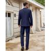 imageCOOFANDY Men Suits Classic Fit 2 Piece Suit Set One Button Casual Blazer Wedding Bussiness Suit SeparatesDark Blue