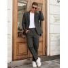 imageCOOFANDY Men Suits Classic Fit 2 Piece Suit Set One Button Casual Blazer Wedding Bussiness Suit SeparatesDark Gray