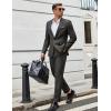 imageCOOFANDY Men Suits Classic Fit 2 Piece Suit Set One Button Casual Blazer Wedding Bussiness Suit SeparatesDark Gray