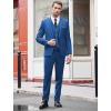 imageCOOFANDY Mens 3 Piece Wedding Suit Set One Button Slim Fit Jacket Blazer Vest Pants Set Groom Prom Tuxedo SuitsBlue