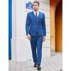 imageCOOFANDY Mens 3 Piece Wedding Suit Set One Button Slim Fit Jacket Blazer Vest Pants Set Groom Prom Tuxedo SuitsBlue