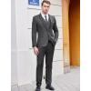 imageCOOFANDY Mens 3 Piece Wedding Suit Set One Button Slim Fit Jacket Blazer Vest Pants Set Groom Prom Tuxedo SuitsDark Grey