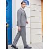 imageCOOFANDY Mens 3 Piece Wedding Suit Set One Button Slim Fit Jacket Blazer Vest Pants Set Groom Prom Tuxedo SuitsGrey