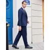 imageCOOFANDY Mens 3 Piece Wedding Suit Set One Button Slim Fit Jacket Blazer Vest Pants Set Groom Prom Tuxedo SuitsNavy Blue