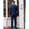 imageCOOFANDY Mens 3 Piece Wedding Suit Set One Button Slim Fit Jacket Blazer Vest Pants Set Groom Prom Tuxedo SuitsNavy Blue