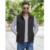 imageCOOFANDY Mens Softshell Vests Outerwear Lightweight Golf Vest Windproof Sleeveless Jacket for Travel Hiking RunningBlack