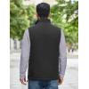 imageCOOFANDY Mens Softshell Vests Outerwear Lightweight Golf Vest Windproof Sleeveless Jacket for Travel Hiking RunningBlack