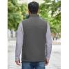 imageCOOFANDY Mens Softshell Vests Outerwear Lightweight Golf Vest Windproof Sleeveless Jacket for Travel Hiking RunningDark Grey
