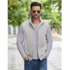 imageCOOFANDY Mens Softshell Vests Outerwear Lightweight Golf Vest Windproof Sleeveless Jacket for Travel Hiking RunningLight Grey